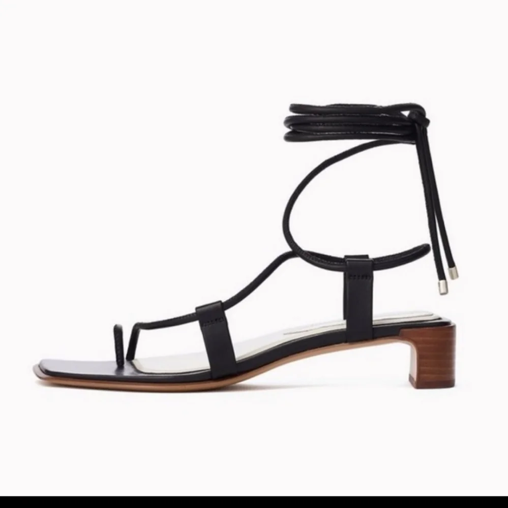 Rag & Bone Cindy Black Leather Sandal New in box with dustbag